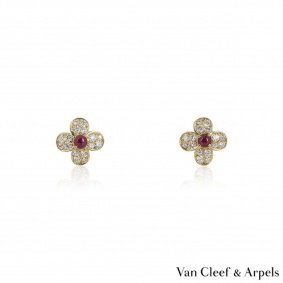 Van Cleef & Arpels Yellow Gold Trefle Earrings Van Cleef & Arpels Yellow Gold Trefle Earrings